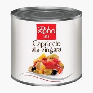 Mix de legume in ulei de floarea soarelui 2400g Robo