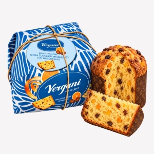 Panettone Clasic fara zahar adaugat cu stafide, Vergani 750g