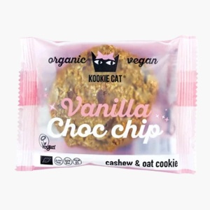 Biscuite cookie cu vanilie si ciocolata, bio, vegan, fara gluten, Roobar 50g