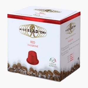 Capsule cafea tip Nespresso Miscela d'Oro Red (10 buc/cutie) - Img 1