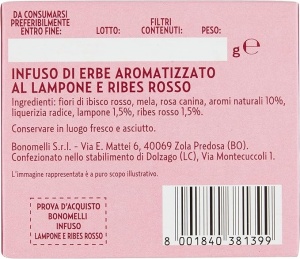 Ceai rece din plante, zmeura si coacaze rosii, Bonomelli - Img 6