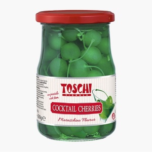 Cirese verzi cu codita Toschi 630g