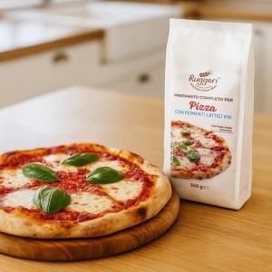 Faina preparat complet pentru pizza cu fermenti lactici vii, Ruggeri 500g - Img 2
