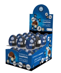 Ou de ciocolata cu surprize Inter Milano, fara gluten, Dolfin 20g - Img 3