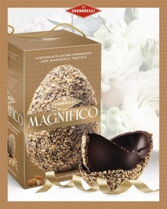 Ou de ciocolata neagra cu migdale Magnifico Condorelli 230g - Img 2