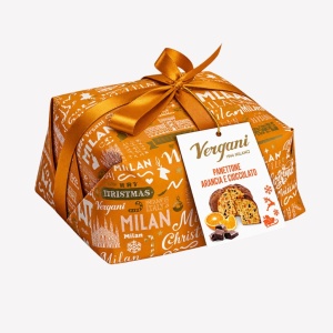 Panettone cu crema de portocale si ciocolata, Vergani 750g - Img 2