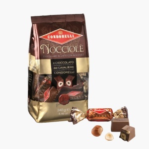 Praline ciocolata cu lapte si alune de padure intregi Nocciole, Condorelli, 200g - Img 1