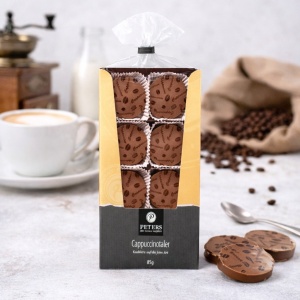 Biscuiti Cappuccino cu cremă de cafea și ciocolată cu lapte, Peters 85g - Img 2