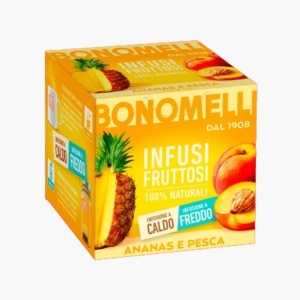 Ceai de ananas si piersica, 100% natural, fara cofeina, Bonomelli - Img 1