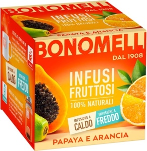 Ceai de papaya si portocala, 100% natural, fara cofeina, Bonomelli - Img 3
