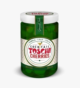 Cirese verzi cu codita Toschi 630g