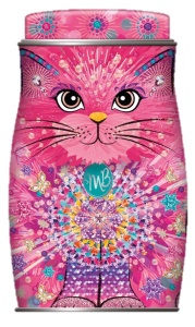 Cutie metalica cu trufe din ciocolata Monty Bojangles Starlet Persian Cat Tin 135g - Img 2