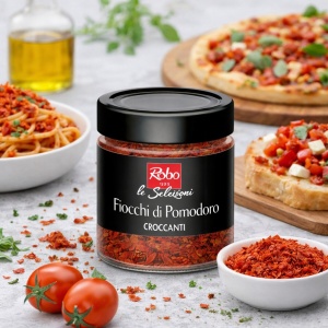 Fulgi Crocanți de Roșii Deshidratate, Fiocchi di Pomodoro Croccanti Robo 80g - Img 2