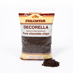 Fulgi din ciocolată pură Pure Chocolate Chips Decorella Dulcistar 1 kg