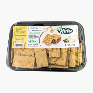 Keta Crackers cu Usturoi