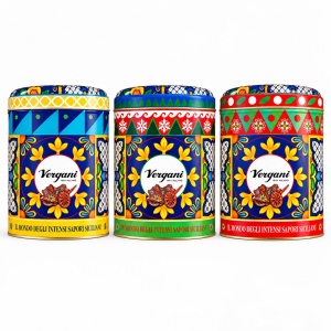Mini Panettone Sicily Trip Clasic cutie metalica, Vergani 100g - Img 3