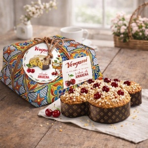 Panettone cu Cirese Negre Sicilia, Vergani 750g - Img 3