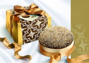 Panettone Del Cavaliere cu migdale si ciocolata neagra, Condorelli 1kg - Img 2