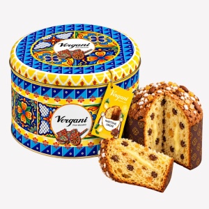 Panettone Sicily Trip Limoncello cutie metalica, Vergani 750g