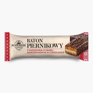 Baton de turta dulce cu ciocolata si martipan Kopernik 47g