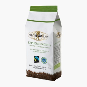 Cafea boabe bio, Espresso Natura, Miscela d'Oro 1000g - Img 1