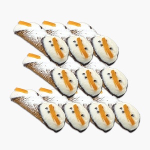 Cannolo Sicilian cu ricotta, ciocolată și portocală, Effepi 10 buc x 120g - Img 2