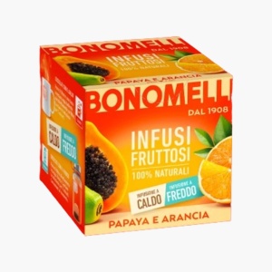 Ceai de papaya si portocala, 100% natural, fara cofeina, Bonomelli - Img 1