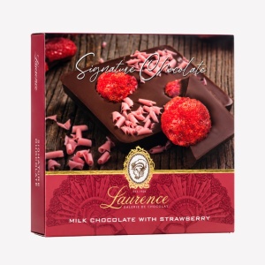 Ciocolata cu lapte si capsuni Signature, Laurence 85gr