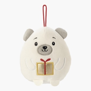 Decorațiune de pluș cu ciocolata, diverse personaje, Squishy Xmas Dolfin 50g - Img 2