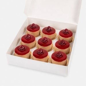 Desert congelat monoportii Ciocolată și Zmeură, Fără Gluten, Effepi 9 x 100 g - Img 3