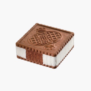 Inghetata Frollino Sandwich cu frisca, ciocolata si biscuite cu cacao, Antica Gelateria del Corso 79g x 16 buc/bax, monoportie