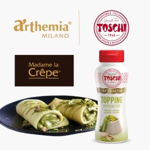 Pachet Baza de clatite Madame la Crepe Arthemia si Topping Toschi