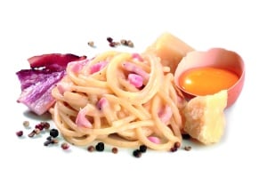 Spaghetti alla Carbonara, paste gata preparate, produs congelat, Pasta Zini 300g - Img 2