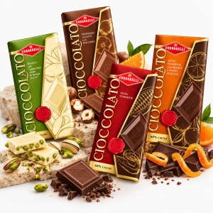 Tableta ciocolată neagră 60% cacao cu portocale Condorelli 100g - Img 4