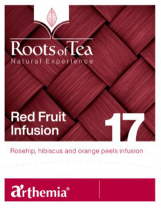 Ceai frunze Red Fruits Infusion piramida – cu macese, hibiscus si infuzie de coji de portocale, Arthemia 15x2.2g/plic - Img 1