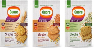 Cuore Crackers biscuiti crocanti din făină de fasole, proteine din mazăre și hrișcă 170g - Img 2