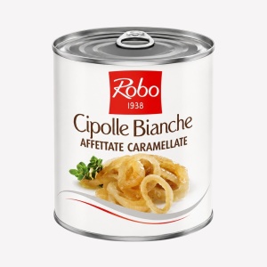 Felii de ceapa alba caramelizata, Robo 800g