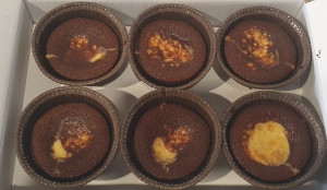 Lava cake - Souffle de ciocolata alba, 12buc X100gr, fara gluten - Img 3