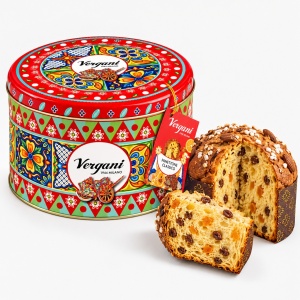 Panettone Sicily Trip Classic cutie metalica, Vergani 750g