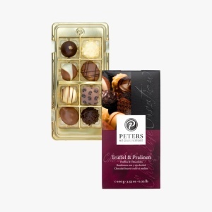 Praline si Trufe Asortate Ciocolata Artizanala Peters 100g - Img 1