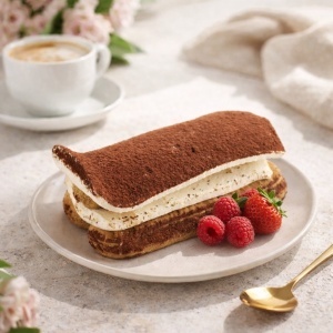 Tiramisu cu Mascarpone Artizanal, Effepi 10 buc x 120g - Img 3