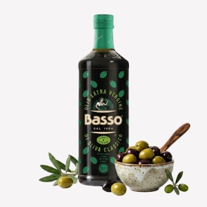 Ulei de masline extravirgin presat la rece, Basso 1000 ml