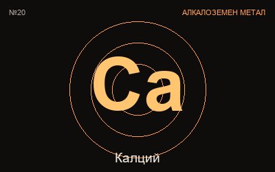 Калций (Ca) — химичен елемент №20