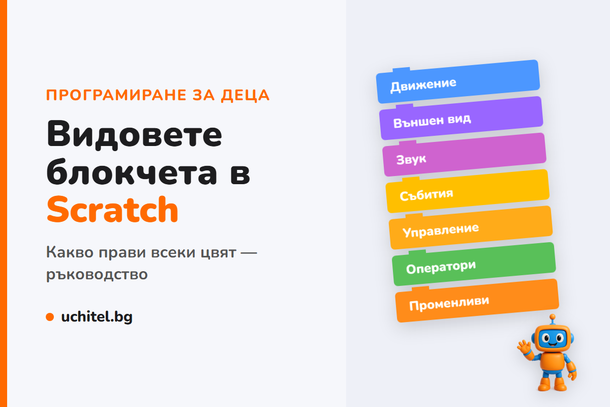Как се работи със Scratch: видовете блокчета за програмиране