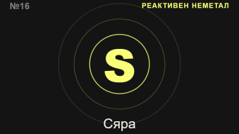 Сяра (S) — химичен елемент №16