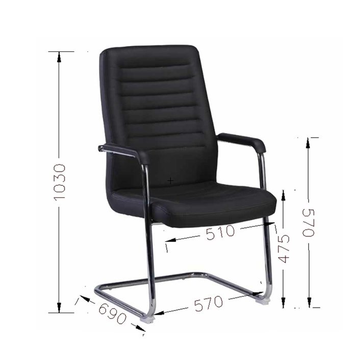 Черен посетителски стол Sit M, 2 броя в комплект, RFG