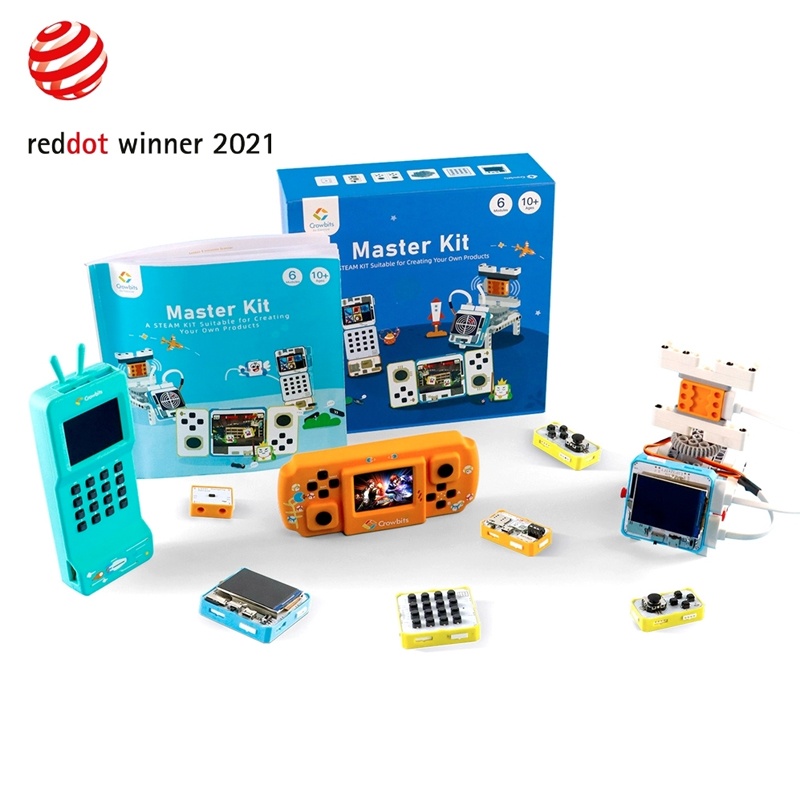 Crowbits Master Kit - сглоби и програмирай телефон, конзола за игри и радар