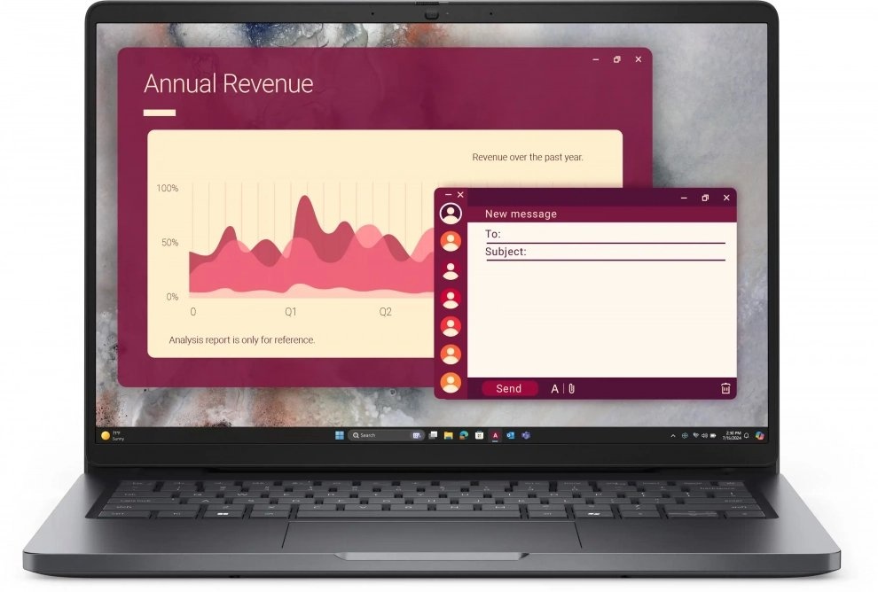 Лаптоп Dell Pro 14, 14" FHD+, Intel Core 5, 16GB RAM, 512GB SSD, Win 11 Pro