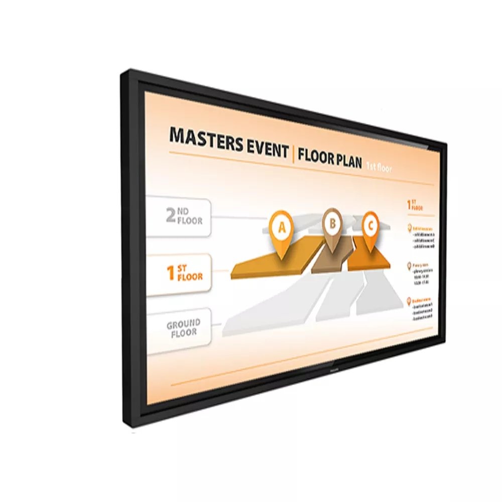 PHILIPS Интерактивен дисплей 43BDL3452T, 43", UHD, 20 точки, Android 8, WiFi
