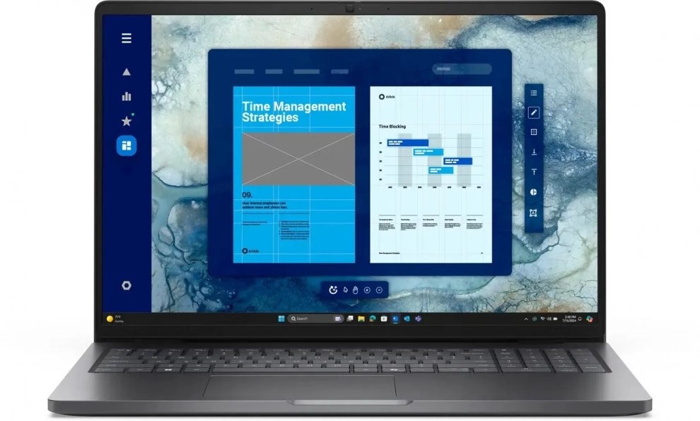 Лаптоп Dell Pro 16, 16", Intel 5, 8GB RAM, 512GB SSD, Win11 Pro